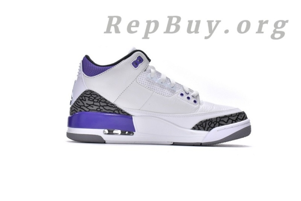 Top Version Air Jordan 3 Retro Dark Iris CT8532-105 - Image 3