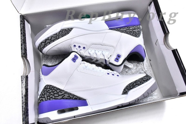 Top Version Air Jordan 3 Retro Dark Iris CT8532-105 - Image 18
