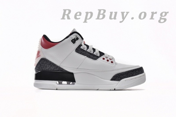 Top Version Air Jordan 3 Retro Flame Red CZ6634-100 - Image 3