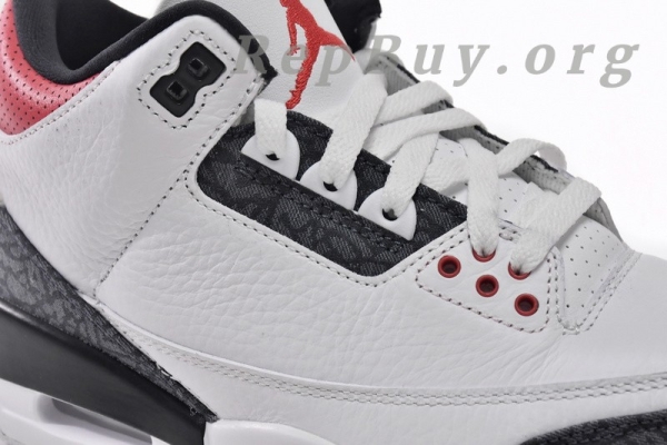 Top Version Air Jordan 3 Retro Flame Red CZ6634-100 - Image 10