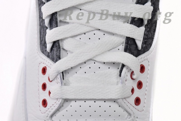 Top Version Air Jordan 3 Retro Flame Red CZ6634-100 - Image 7