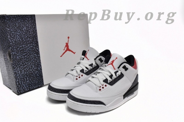 Top Version Air Jordan 3 Retro Flame Red CZ6634-100 - Image 19