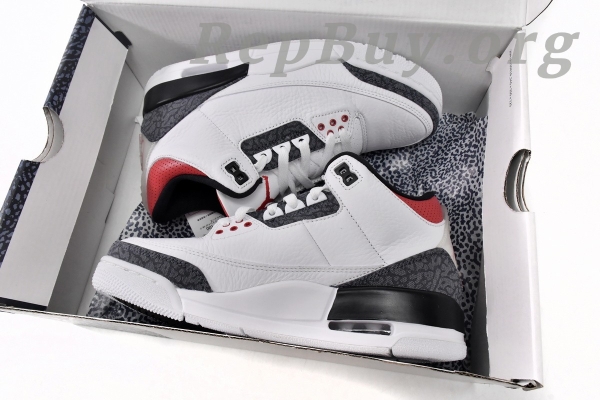 Top Version Air Jordan 3 Retro Flame Red CZ6634-100 - Image 20