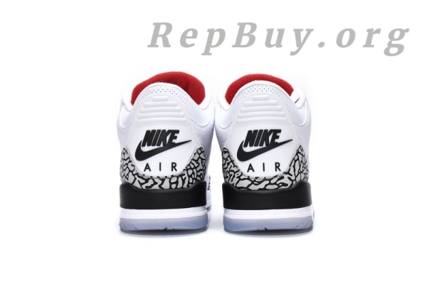 Top Version Air Jordan 3 Retro Free Throw Line White Cement 923096-101 - Image 3