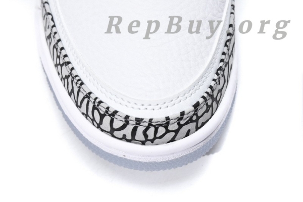 Top Version Air Jordan 3 Retro Free Throw Line White Cement 923096-101 - Image 5