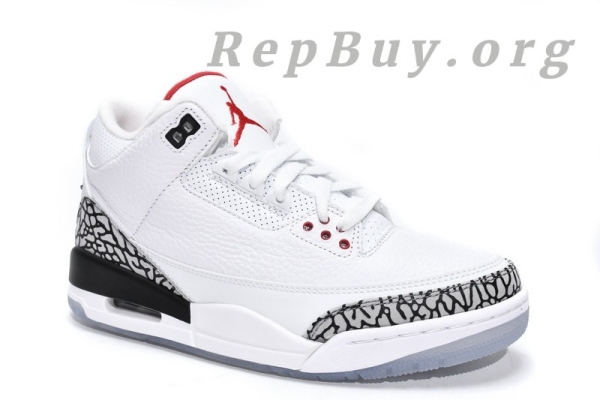 Top Version Air Jordan 3 Retro Free Throw Line White Cement 923096-101 - Image 9