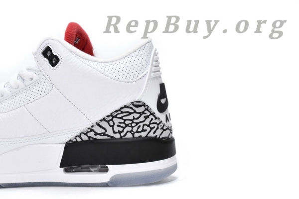 Top Version Air Jordan 3 Retro Free Throw Line White Cement 923096-101 - Image 14