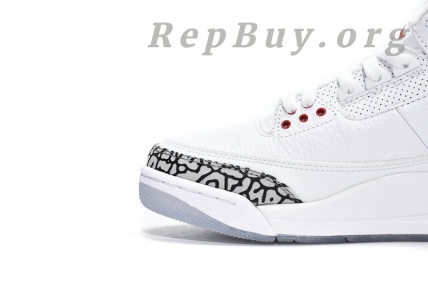 Top Version Air Jordan 3 Retro Free Throw Line White Cement 923096-101 - Image 15