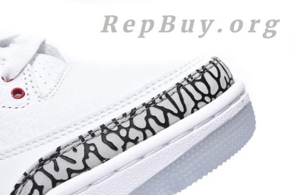 Top Version Air Jordan 3 Retro Free Throw Line White Cement 923096-101 - Image 10