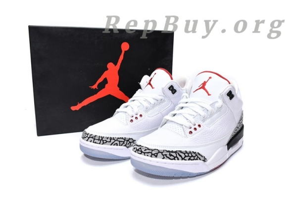 Top Version Air Jordan 3 Retro Free Throw Line White Cement 923096-101 - Image 20