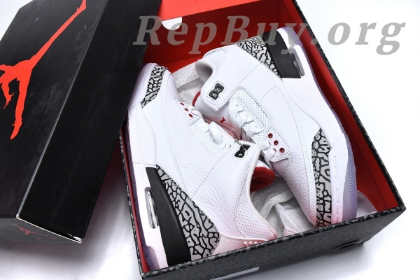 Top Version Air Jordan 3 Retro Free Throw Line White Cement 923096-101 - Image 21