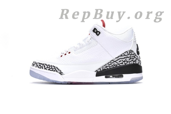 Top Version Air Jordan 3 Retro Free Throw Line White Cement 923096-101