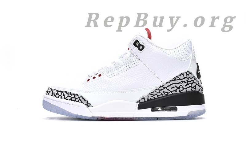 Best Top Version Air Jordan 3 Retro Free Throw Line White Cement 923096-101 Replica