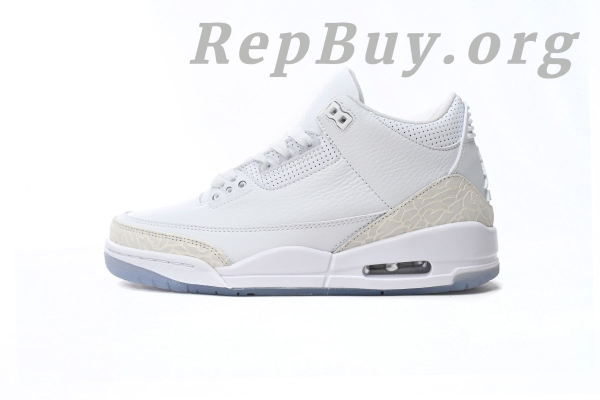 Top Version Air Jordan 3 Retro Pure White, High Quality Replica Jordan 3, 1:1 Replica AJ3, Best Fake Air Jordan 3, 2018 Pure White Jordan 3 Replica, 136064-111 Copy, Perfect Clone Jordans, Premium Replica Sneakers