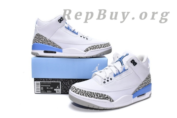 Top Version Air Jordan 3 Retro UNC (2020) CT8532-104 - Image 18
