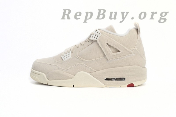 Top Version Air Jordan 4 Retro Blank Canvas DQ4909-100 - Image 2