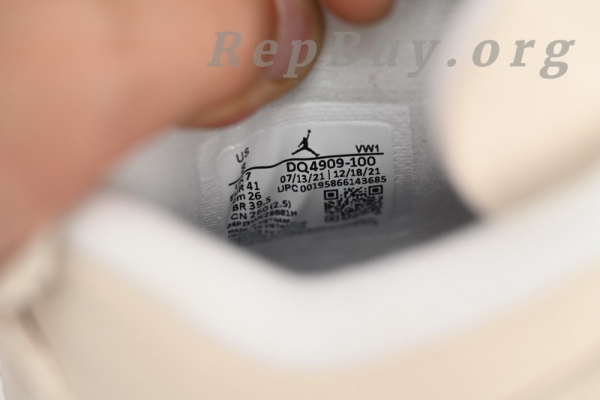 Top Version Air Jordan 4 Retro Blank Canvas DQ4909-100 - Image 10