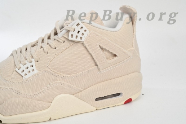 Top Version Air Jordan 4 Retro Blank Canvas DQ4909-100 - Image 8