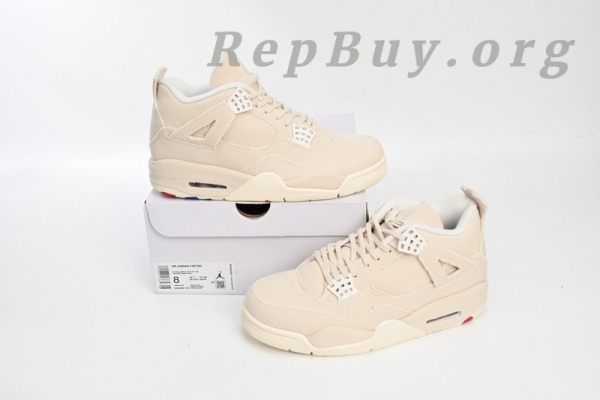 Top Version Air Jordan 4 Retro Blank Canvas DQ4909-100 - Image 14