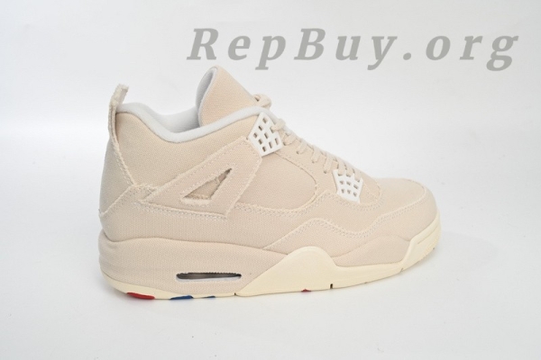Top Version Air Jordan 4 Retro Blank Canvas DQ4909-100 - Image 9