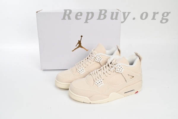 Top Version Air Jordan 4 Retro Blank Canvas DQ4909-100 - Image 15