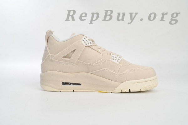 Top Version Air Jordan 4 Retro Blank Canvas DQ4909-100 - Image 3