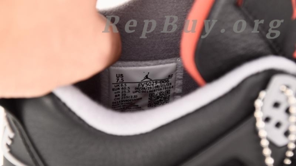 Top Version Air Jordan 4 Retro Bred Reimagined FV5029-006 - Image 6