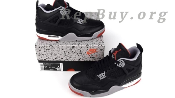 Top Version Air Jordan 4 Retro Bred Reimagined FV5029-006 - Image 9