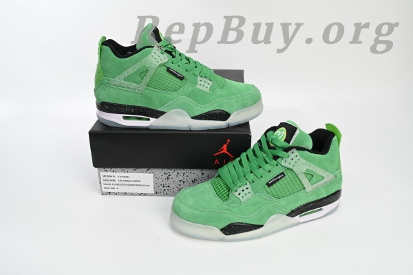 Top Version Air Jordan 4 Retro Emerald Green Black 904284 - Image 14