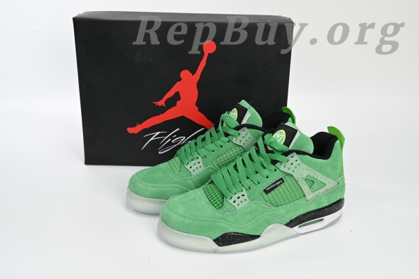Top Version Air Jordan 4 Retro Emerald Green Black 904284 - Image 15