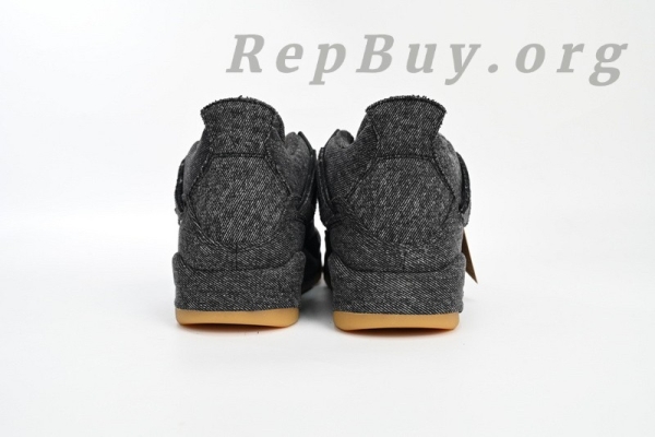 Top Version Air Jordan 4 Retro Levi's Black (Levi's Tag) AQ9103-001 - Image 4