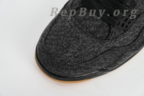 Top Version Air Jordan 4 Retro Levi's Black (Levi's Tag) AQ9103-001 - Image 6