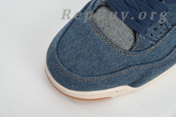 Top Version Air Jordan 4 Retro Levi's Denim (Tag with Levi's Logo) AO2571-401 - Image 7