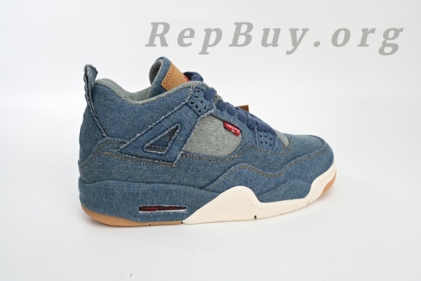 Top Version Air Jordan 4 Retro Levi's Denim (Tag with Levi's Logo) AO2571-401 - Image 10