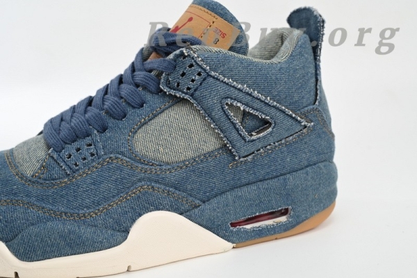 Top Version Air Jordan 4 Retro Levi's Denim (Tag with Levi's Logo) AO2571-401 - Image 9