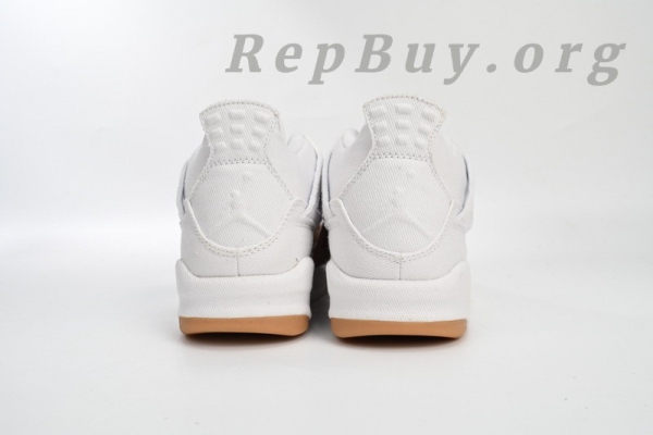 Top Version Air Jordan 4 Retro Levi's White (Levi's Tag) AO2571-100 - Image 4