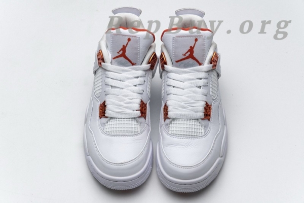 Top Version Air Jordan 4 Retro Metallic Orange CT8527-118 - Image 4