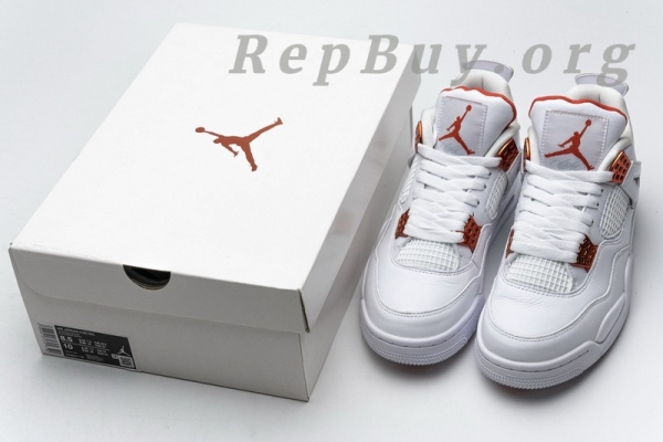Top Version Air Jordan 4 Retro Metallic Orange CT8527-118 - Image 23