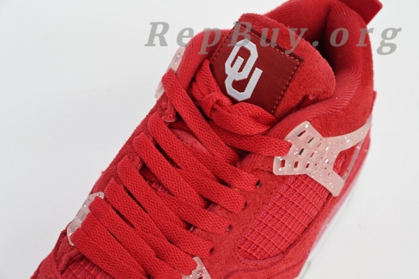 Top Version Air Jordan 4 Retro Oklahoma Sooners PE 904282 - Image 7