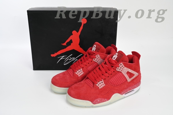 Top Version Air Jordan 4 Retro Oklahoma Sooners PE 904282 - Image 14
