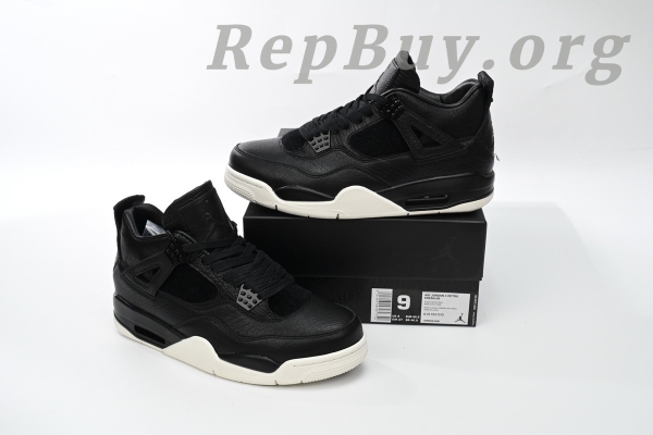 Top Version Air Jordan 4 Retro Pony Hair Black 819139-010 - Image 11