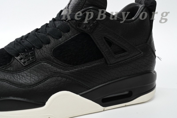 Top Version Air Jordan 4 Retro Pony Hair Black 819139-010 - Image 6