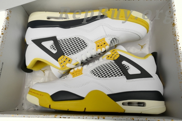 【High-quality Clearance Sale】Top Version Air Jordan 4 Retro Vivid Sulfur AQ9129-101 - Image 14