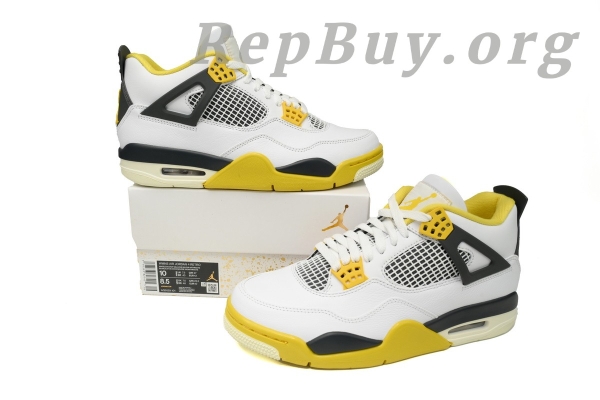 【High-quality Clearance Sale】Top Version Air Jordan 4 Retro Vivid Sulfur AQ9129-101 - Image 12