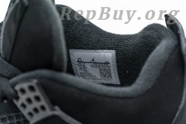 Top Version Air Jordan 4 Retro Black Cat CU1110-010 - Image 6