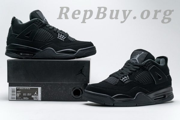 Top Version Air Jordan 4 Retro Black Cat CU1110-010 - Image 25