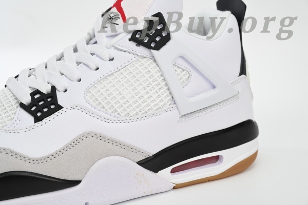Top Version Air Jordan 4 White Black DR5415-100 - 图片 7
