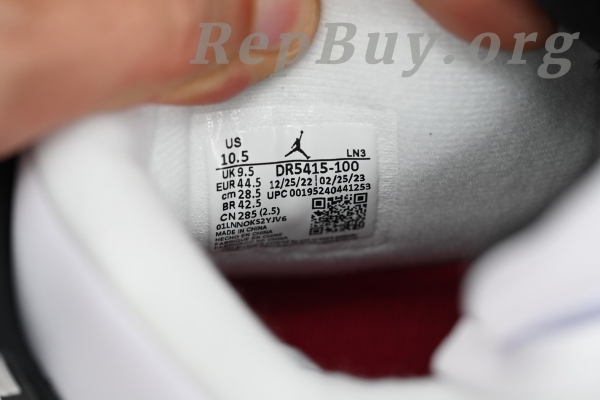 Top Version Air Jordan 4 White Black DR5415-100 - 图片 9