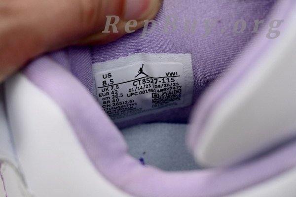 Top Version Air Jordan 4 White Purple CT8527-115 - 图片 10