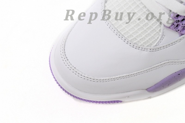 Top Version Air Jordan 4 White Purple CT8527-115 - 图片 6
